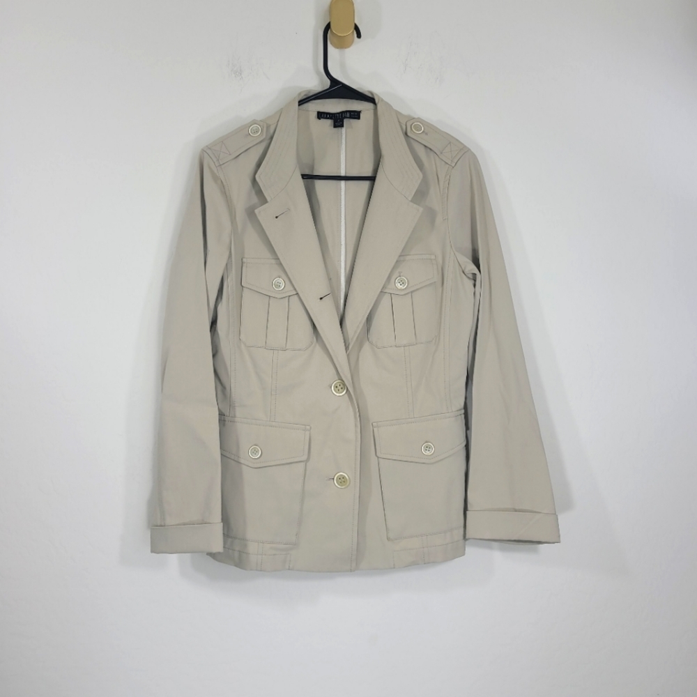 Lafayette 148 tan cotton trench coat 6